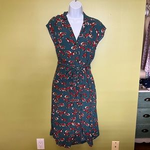 Anthropologie Dress with Foxes